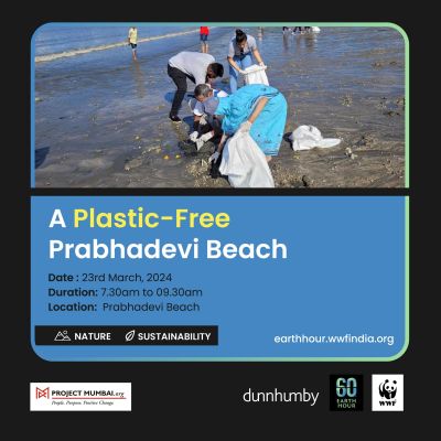 Give an hour for earth : Prabhadevi Beach Clean-up 